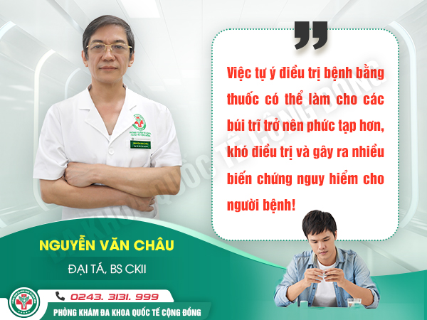 Xác thực hiệu quả về cách chữa trĩ bằng HCPT II tại Đa khoa Quốc tế Cộng Đồng